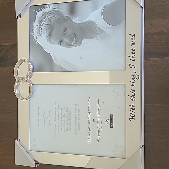 Malden With this Ring Photo Album/Frame Set - Picture 4 of 5